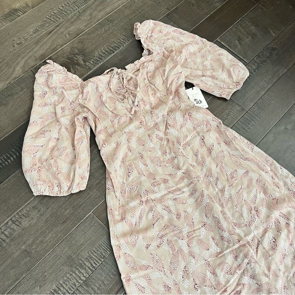 Sincerely Jules Dress Style 20573 Cottage Core Prairie S Feather Print